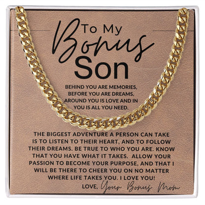 You Got What It Takes - To My Bonus Son (Gift From Bonus Mom) - Christmas Gifts, Birthday Present, Graduation, Valentine's Day - Jewelry - Personalized Gift