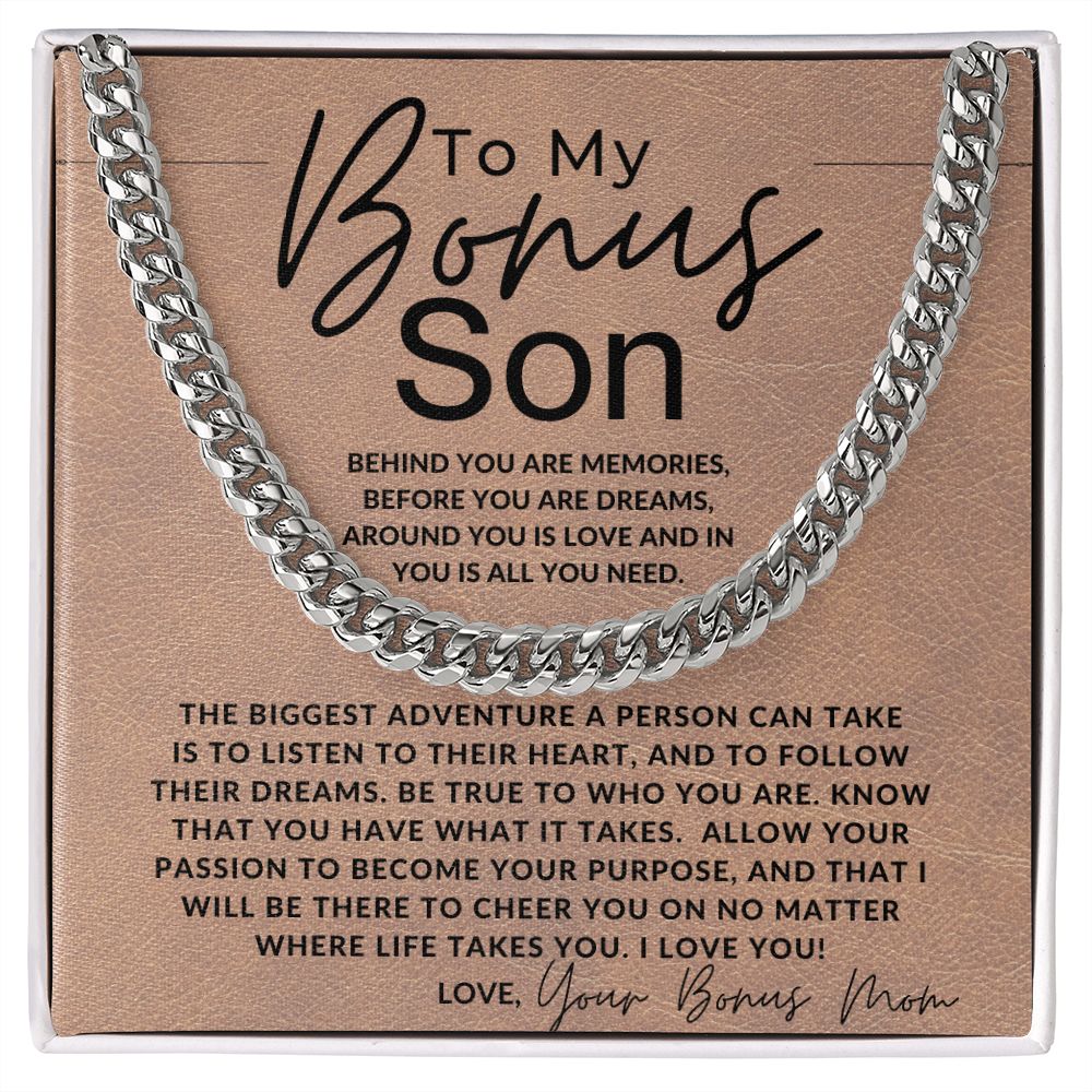 You Got What It Takes - To My Bonus Son (Gift From Bonus Mom) - Christmas Gifts, Birthday Present, Graduation, Valentine's Day - Jewelry - Personalized Gift