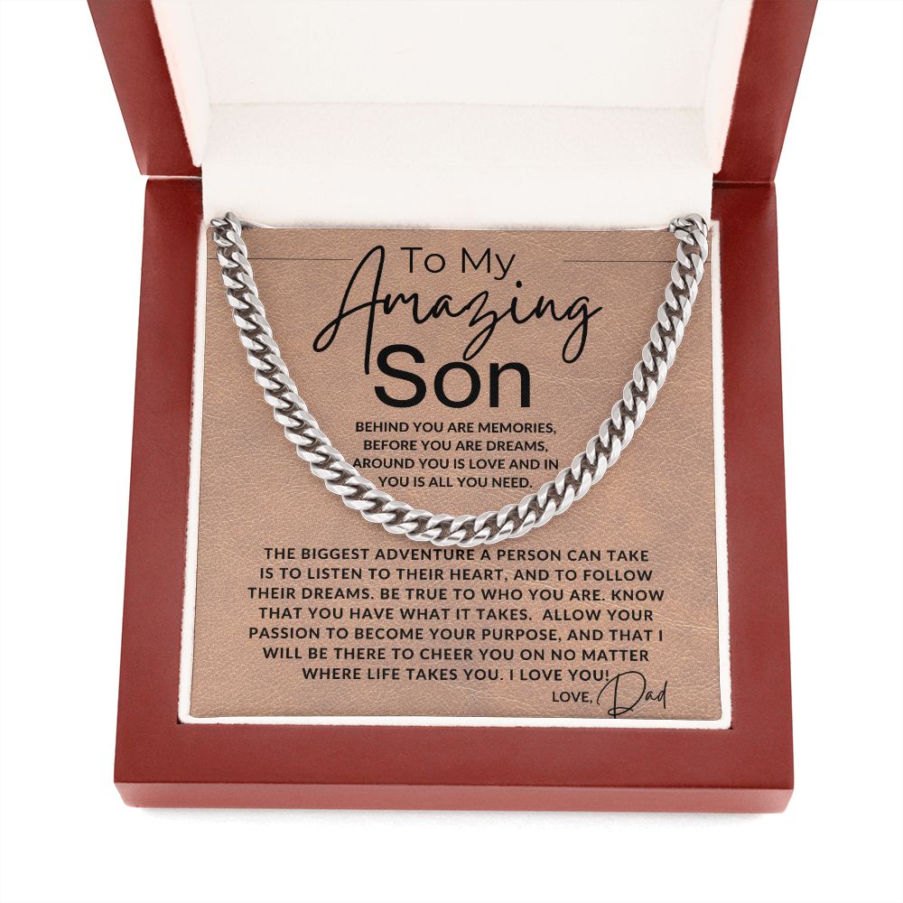 You Got What It Takes - To My Son (From Dad) - Dad to Son Gift - Christmas Gifts, Birthday Present, Graduation, Valentine's Day - Jewelry - Personalized Gift