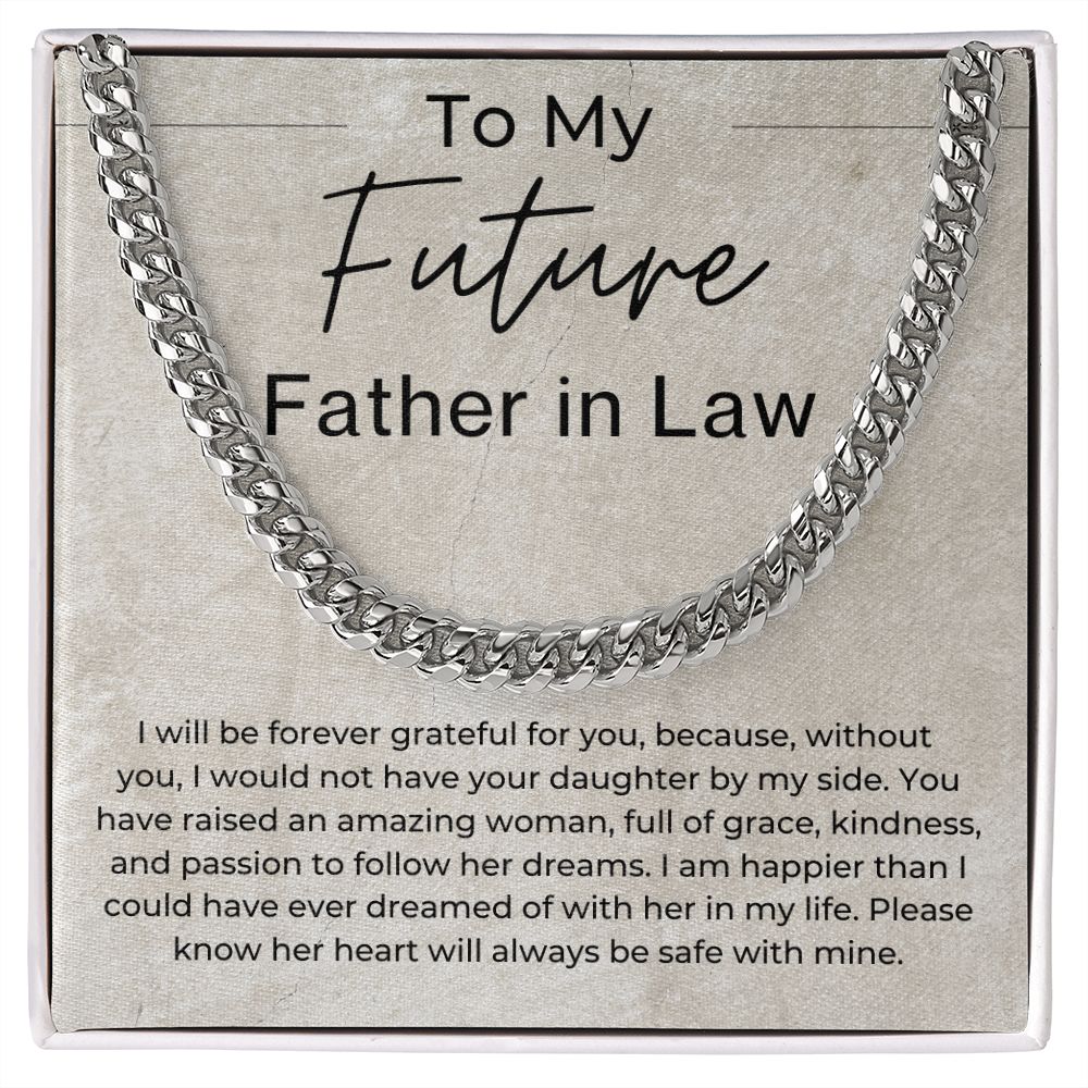 You Have Raised an Amazing Woman - Gift for Future Father in Law, From Future Son in Law - Linked Chain Necklace - Jewelry - Personalized Gift
