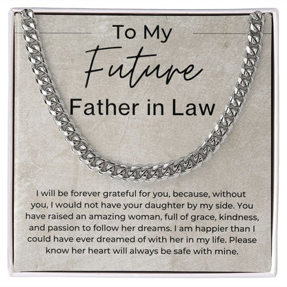 You Have Raised an Amazing Woman - Gift for Future Father in Law, From Future Son in Law - Linked Chain Necklace - Jewelry - Personalized Gift