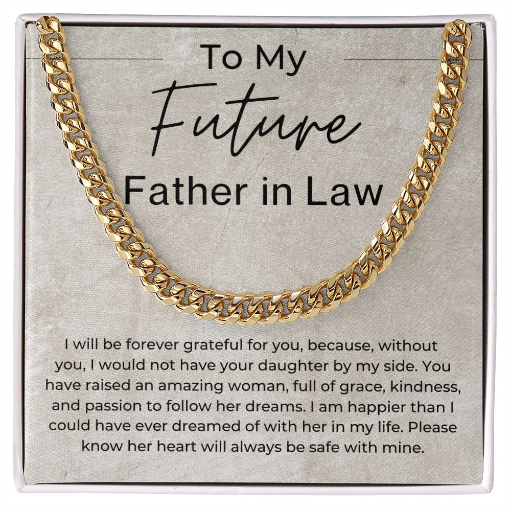 You Have Raised an Amazing Woman - Gift for Future Father in Law, From Future Son in Law - Linked Chain Necklace - Jewelry - Personalized Gift