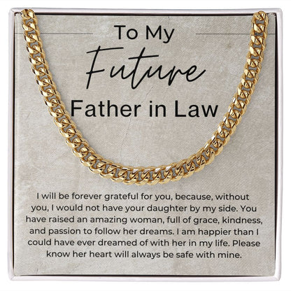 You Have Raised an Amazing Woman - Gift for Future Father in Law, From Future Son in Law - Linked Chain Necklace - Jewelry - Personalized Gift