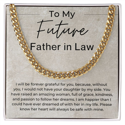 You Have Raised an Amazing Woman - Gift for Future Father in Law, From Future Son in Law - Linked Chain Necklace - Jewelry - Personalized Gift