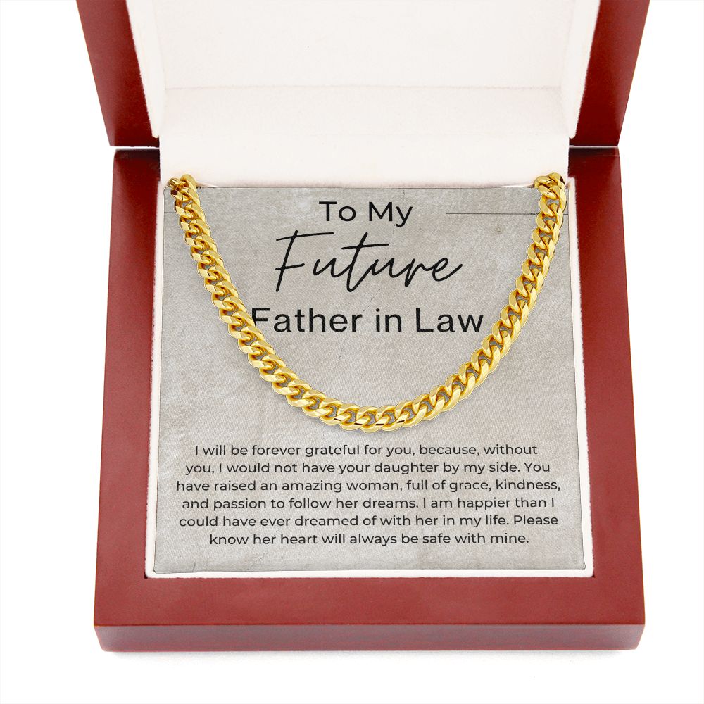 You Have Raised an Amazing Woman - Gift for Future Father in Law, From Future Son in Law - Linked Chain Necklace - Jewelry - Personalized Gift