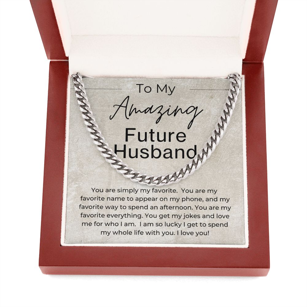 You Love Me For Who I am - Gift for Future Husband - Linked Chain Necklace - Jewelry - Personalized Gift