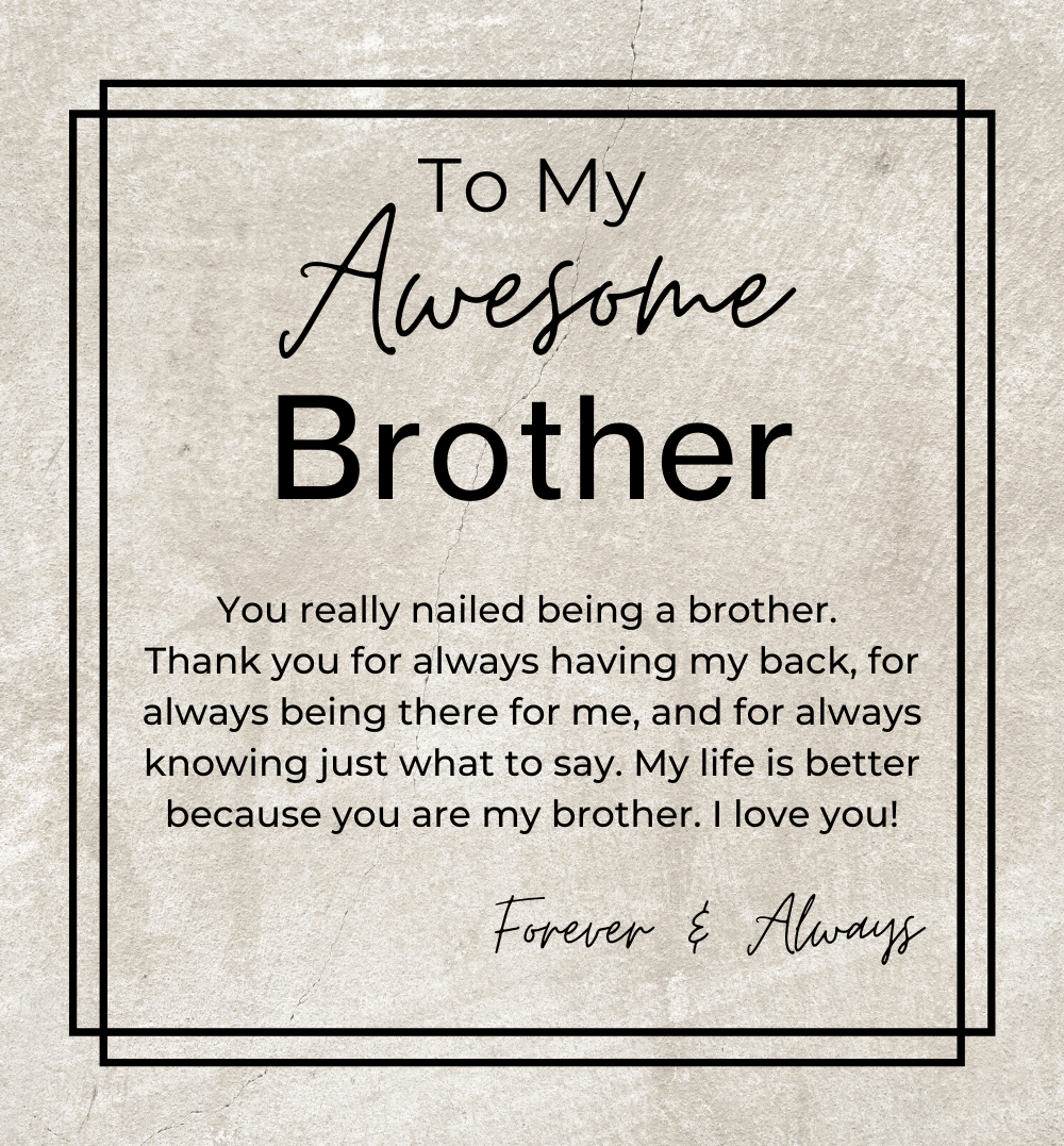 You Nailed Being a Brother - Gift for Brother - Men's Openwork Watch + Watch Box