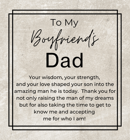 Your Wisdom, Strength and Love Made Your Son The Man He Is Today - Openwork Skeleton Watch + LED Watch Box - Gift for Boyfriend's Dad - Jewelry - Personalized Gift